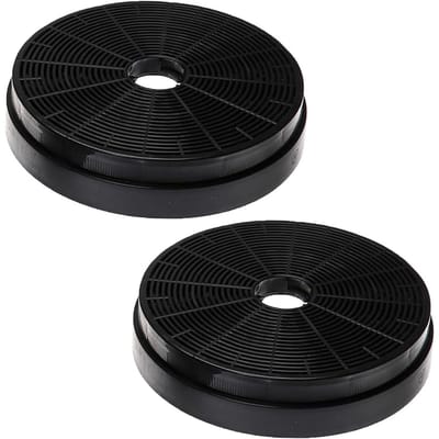 TOVBMUP 2 stuks actieve koolfilters - 175 mm filter - actieve koolfilter voor afzuigkappen - geschikt voor Respekta Miz0031, Klarstein en Pkm CO4 afzuigkappen