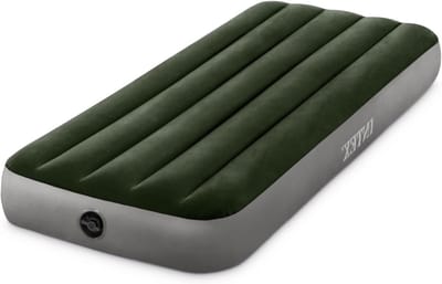 Intex 64106E Dura-Beam Prestige donzige luchtmatras: Fiber-Tech - Jr Twin - 10 inch bedhoogte - 300 lbs gewichtscapaciteit - pomp apart verkocht