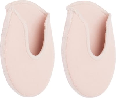 Dancer Dancewear® Stoffen teenbeschermers | Ballet | Voetbescherming spitzendans | Met gel laagje | M/L | Vanaf schoenmaat 37 | Beige