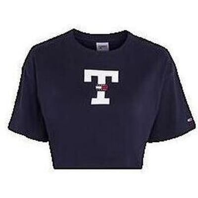 T-shirt Korte Mouw Tommy Jeans T-shirt Oversize Bleu Marine