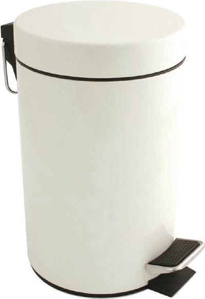 Pedaalemmer 3 Liter - Wit - Bolero - Met handvat & binnen-emmer - 3L