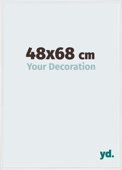 Your Decoration - Fotolijst 48x68 cm - Kunststof - Wit Hoogglans - Annecy