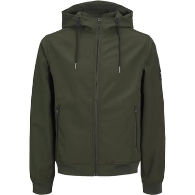 JACK&JONES - JJEBASIC SOFTSHELL HOOD NOOS - Heren - Buitenjassen