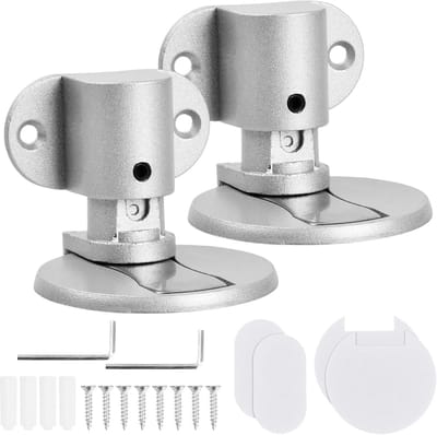 2 Stuks Magnetische Deurstopper van Metaal - Zelfklevend & Verstelbaar - Ideaal voor Slaapkamer, Badkamer, Keuken