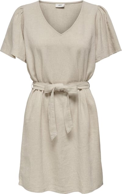 JDY - JDYSAY S/S LINEN BELL DRESS WVN NOOS - Dames - Mini jurken