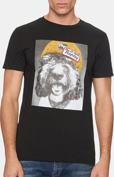 Replay M6951.000.2660 T-shirt Met Korte Mouwen Zwart M Man