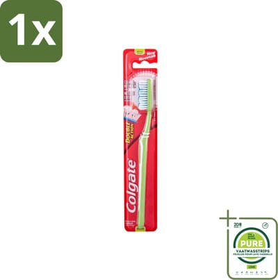 1 x Colgate - Tandenborstel - Double Action Medium - 1 Tandenborstel - Tandenborstel - Mondhygiëne - Tandenborstel Medium - Colgate - Tandenborstel Dubbele Actie