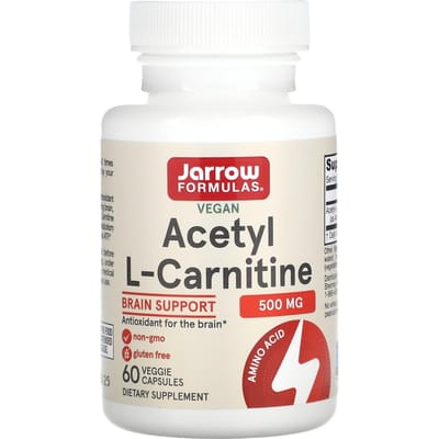 Acetyl L-Carnitine 500 mg (60 Vegetarian Capsules) - Jarrow Formulas