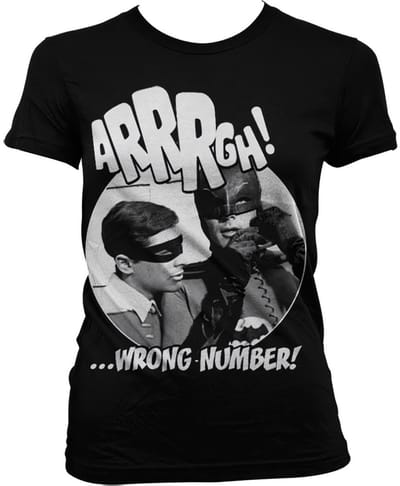 DC Comics Batman Dames Tshirt -S- Arrrgh Wrong Number Zwart