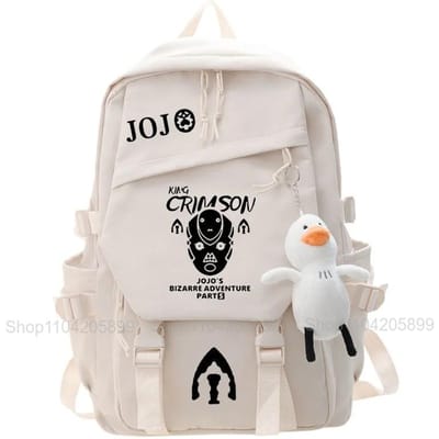 JoJo's Bizarre Adventure Rugzak Anime Rugzak Student Schooltas Jongen Meisje Cadeaus Cartoon Boekentas Buiten Reizen Rugzak 16 inches