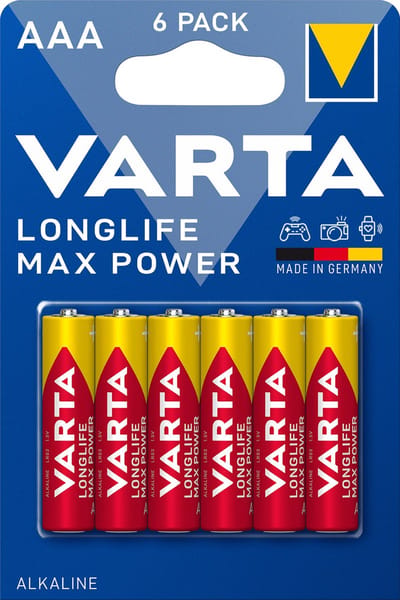 Varta Longlife Max Power AAA - 6 stuks
