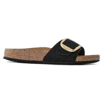 Birkenstock Madrid Big Buckle Slippers - Dames - Zwart - Maat 42