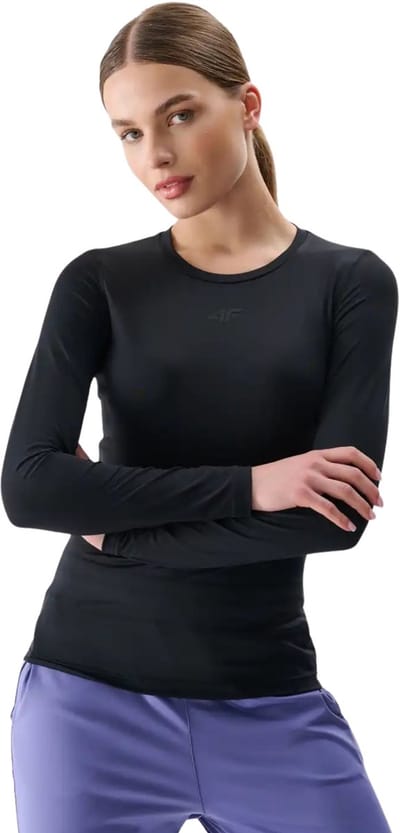 4F T-shirt Dames Longsleeve FNK Zwart - Maat L