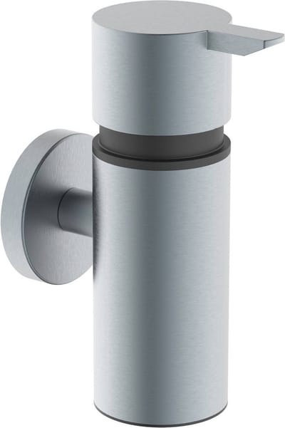 Saqu Nemo Zeepdispenser - 90 ml - Gunmetal - met Bevestiging - 5,5x9,8x14 cm - Zeeppompje