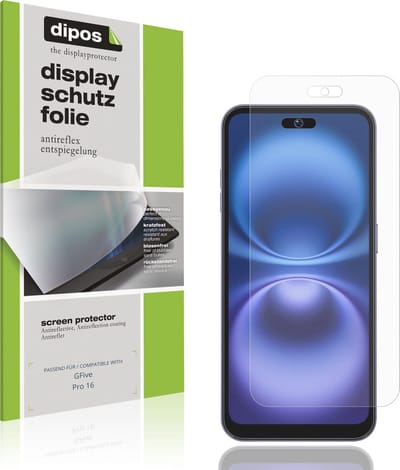 dipos – 4x Matte Beschermfolie geschikt voor GFive Pro 16 | Krasbestendige & antireflecterende Screenprotector Ultra-Thin