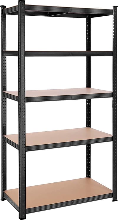Parya Home - Stellingkast -Verstelbare planken - 200x100x50cm - 875 kg - Zwart