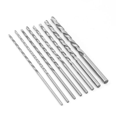 8-delige Spiralboor Set van HSS met Rechte Schacht voor Boren van 4-10 mm in Diverse Materialen