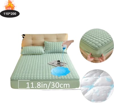 Nivard Waterdicht Hoeslaken - Beddengoed - Fitted Sheet - Bed - Lichtgroen 110x200