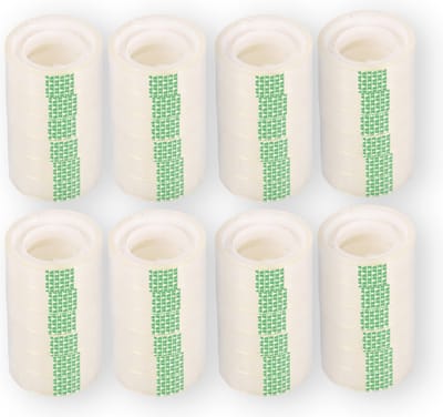 Plakband rollen set van 48 stuks doorzichtige - 12mm x 10m - Essentieel School & Bureauaccessoires - Transparant Klusspullen voor DIY & Meer!