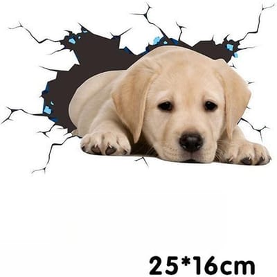 Schattige Auto Accessoires Stickers Gepersonaliseerde Hond 3D Driedimensionale Stickers Krassen Op de Carrosserie Blokkeren Cartoon Auto Stickers