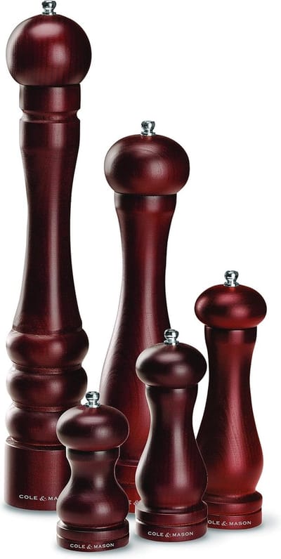 20 cm Precisie Grind Bos Capstan Donker Hout Pepermolen