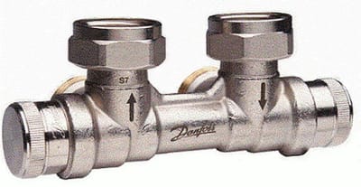 Danfoss dynamische kraanblok RLV-KDV voor ventiel-HK R 1/2'', hoek met VL links, 013G7872