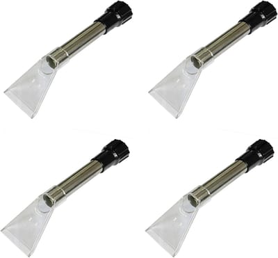 Tapijtreiniger Nozzles - Stoomreiniger Mondstuk - Vloeren Reinigen - Draaibare Zuigmond - 470 mm - Zwart zilver transparant