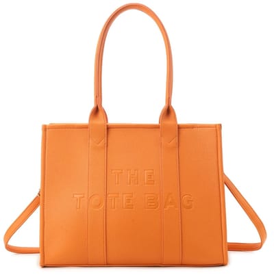 Damestas - The Tote Bag XL – Oranje - Shopper - Schooltas - Laptoptas - Werktas – Met Binnenvakken – 40×29×16 cm