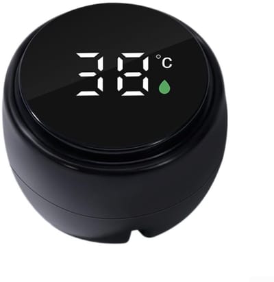 Badthermometer Digitaal - Watermeter Baby - Veilig Baden - Hoge Sensor Nauwkeurigheid - Diameter 38mm - Zwart