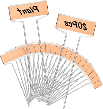Set van 20 metalen plantlabels van 15,5 cm voor tuin, groenten en kruiden identificatie