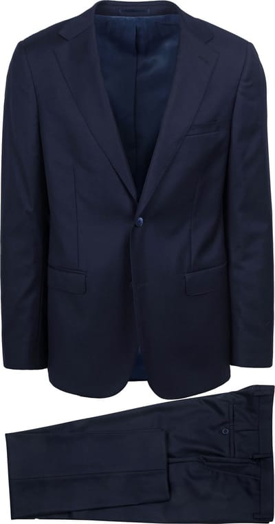 Suitable Kostuum Wol Donkerblauw (navy) - Maat 48 - Heren