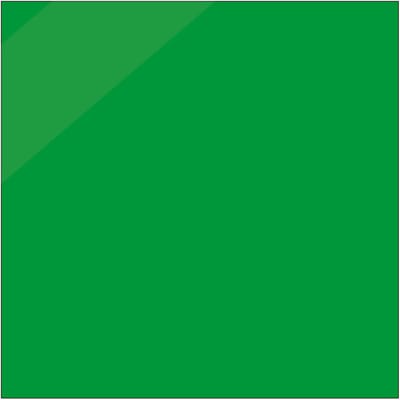 Blanco sticker glans groen, vierkant, beschrijfbaar 300 x 300 mm