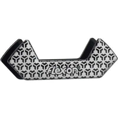 Aluminium stijgbeugels Plat Ultra-Grip Zwart/Zwart/Paarse Flex-On