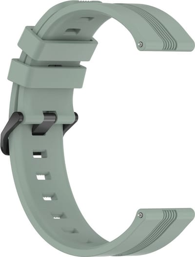 Siliconen bandje - geschikt voor Garmin Venu / Venu 2 Plus / Venu SQ / Venu SQ 2 - groengrijs