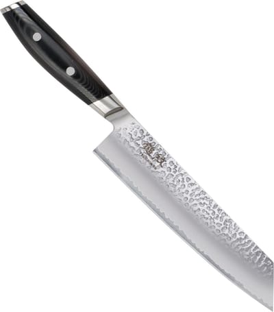 Yaxell Tsuchimon Kiritsuke Koksmes 20 cm – VG10 Staal – Gehamerd Lemmet – Micarta Heft
