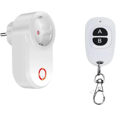 Prise Intelligente Sans Fil 433Mhz Télécommande Socket EU FR Étanche Télécommande 15A 110V 220V Prise RF pour Appareils Ménagers Lampe ON OFF du lac vert