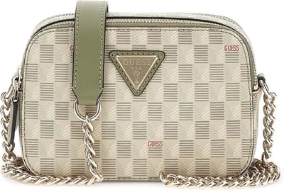 GUESS Schoudertas G Wave Camera Crossbody Sage Logo Groene