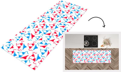 Keukenloper - Loper keuken - Bikini - Strand - Patronen - 150x50 cm - Keukenloper vinyl