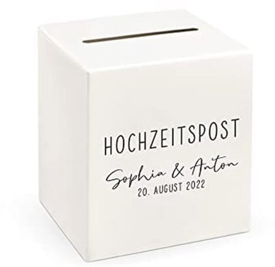 Elegante envelopbox voor geldgeschenken en wenskaarten - Personaliseerbaar voor bruiloften