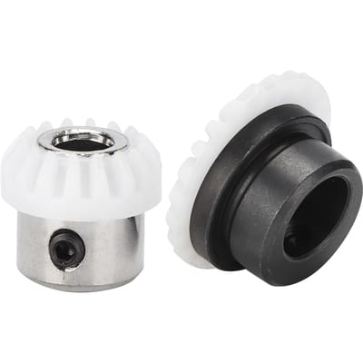 2 Stuks Kegeltandwiel Pignon Plastic IJzer Verticale As Huishoudelijk 974 Naaimachine Onderdelen gray