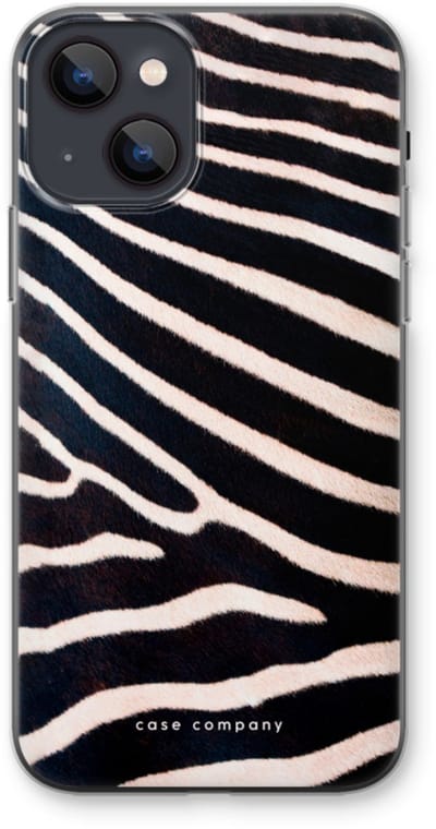 Case Company® - Hoesje geschikt voor iPhone 13 mini hoesje - Zebra - Soft Cover Telefoonhoesje - Bescherming aan alle Kanten en Schermrand
