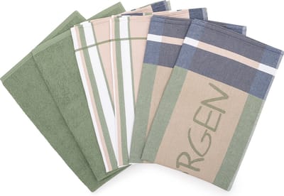 Ross Sonstiges 4 X theedoek- 2 X keukenhanddoek - in set 6 pack Exclusiv