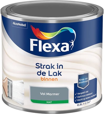 Flexa - Strak In De Lak Binnenlak Mat - Vol Marmer - Mengverf - 500 Ml