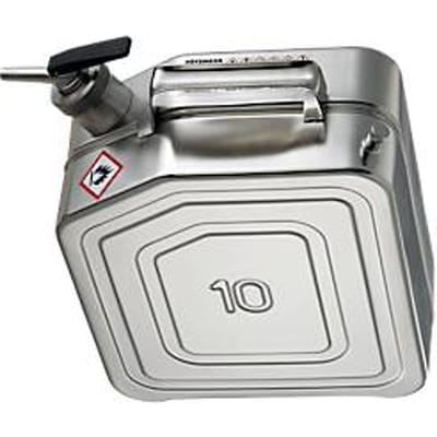 Veiligheidsjerrycan van rvs, 10 l, B 130 x D 280 x H 380 mm