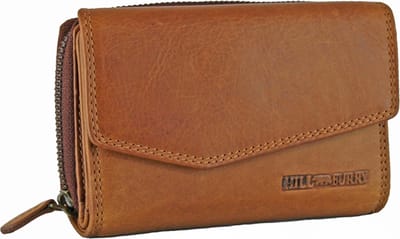 HillBurry VL77703 Dames Rits Portemonnee - Leer - Bruin