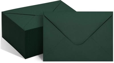 Enveloppen - Verpakking van 50 stuks - 158 x 108 mm - Enveloppen zonder venster met zelfklevende achterkant - Geschikt voor wenskaarten en uitnodigingen