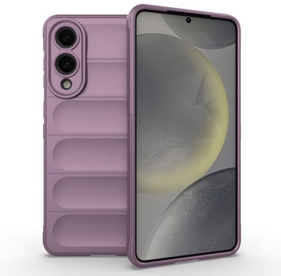 Coverup Hoesje - Geschikt voor Samsung Galaxy S25 Edge Hoesje - Coverup Hands-On Rugged Back Cover - Paars