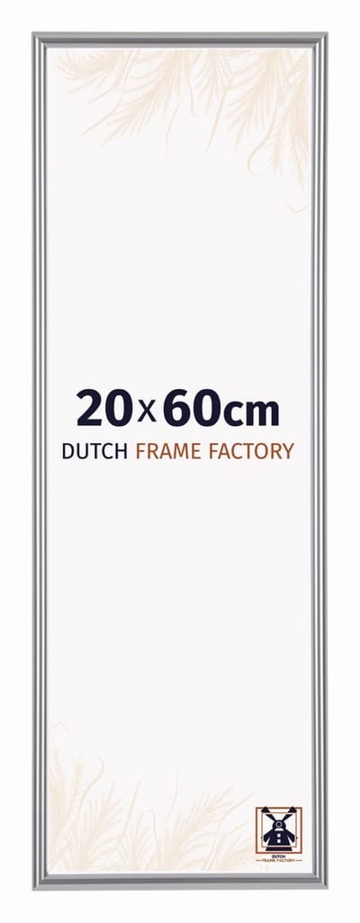 Fotolijst 20x60 cm - Kunststof - Zilver Hoogglans - Angers