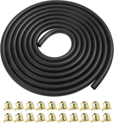 Brandstofleiding 1/4 inch met Slangklemmen voor Kleine Motoren en Auto's