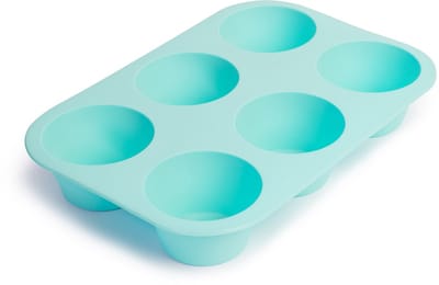 Siliconen Muffin Bakvorm - Cupcakevorm - voor 6 Cupcakes - 1 Stuks [57280BL]
